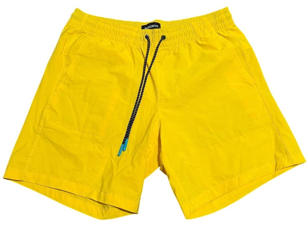 Bonobos The Rec 7" Swim Trunk Shorts, Yellow, Men's Size Small